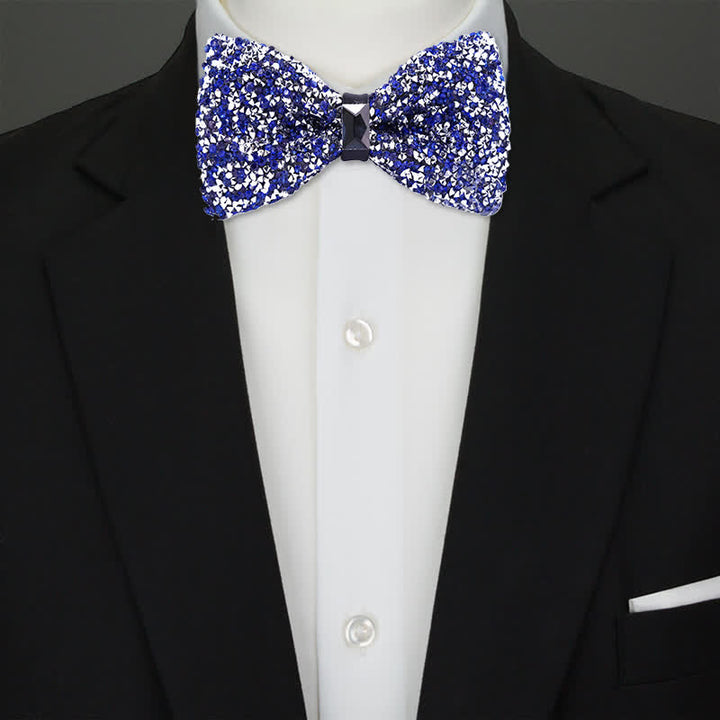 Pajarita con cristales brillantes y estrellas para hombre
