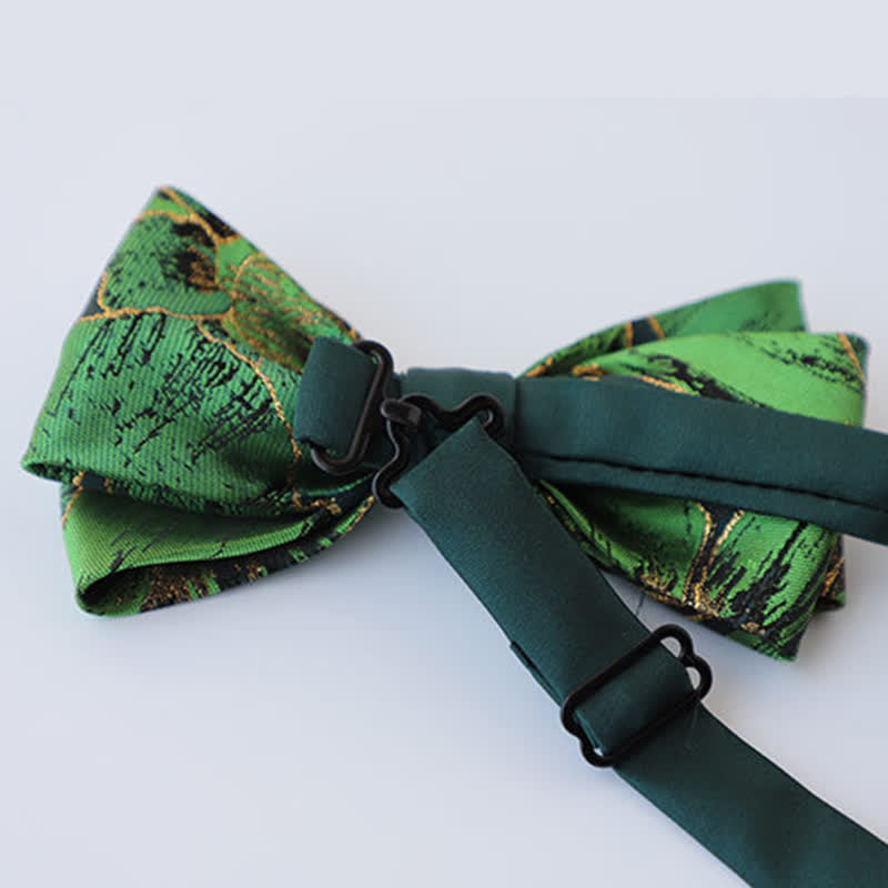 Pajarita Koi en tono dorado de la serie verde para hombre