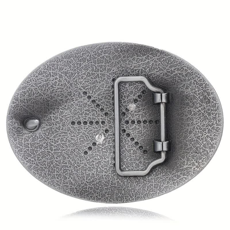 Cinturón de cuero unisex con hebilla y relieve de letras iniciales de hip hop, ideal para hacer uno mismo
