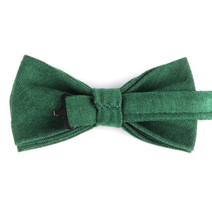 Pajarita formal de gamuza color caramelo liso para hombre