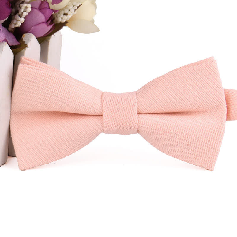 Pajarita formal de gamuza color caramelo liso para hombre