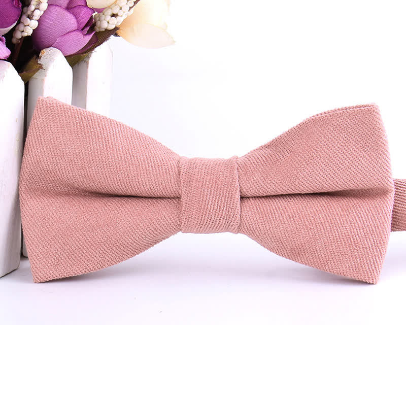 Pajarita formal de gamuza color caramelo liso para hombre