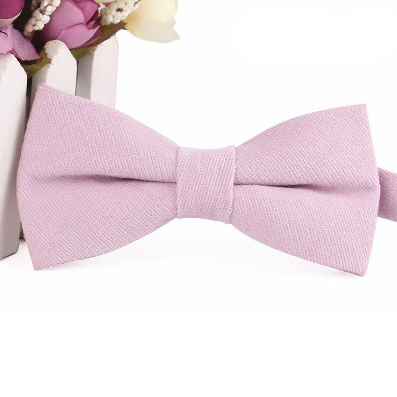 Pajarita formal de gamuza color caramelo liso para hombre