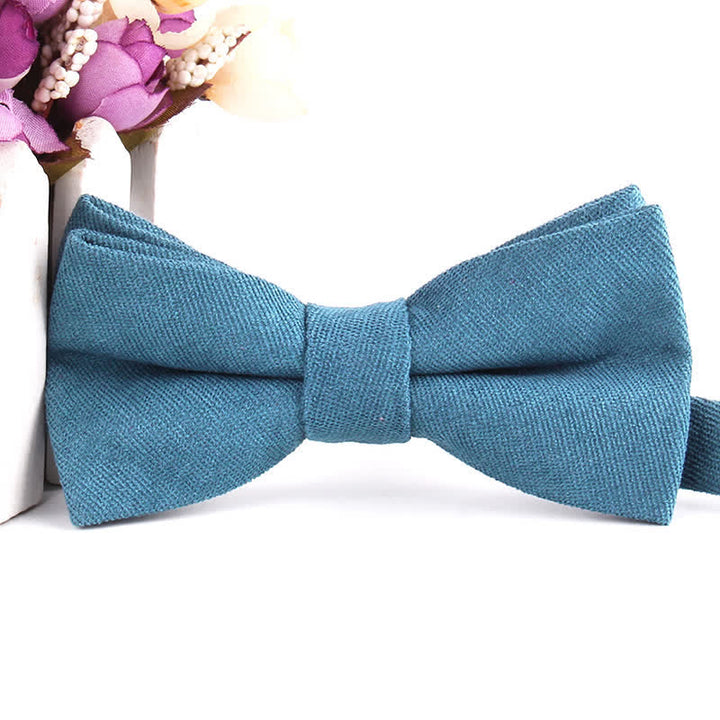 Pajarita formal de gamuza color caramelo liso para hombre