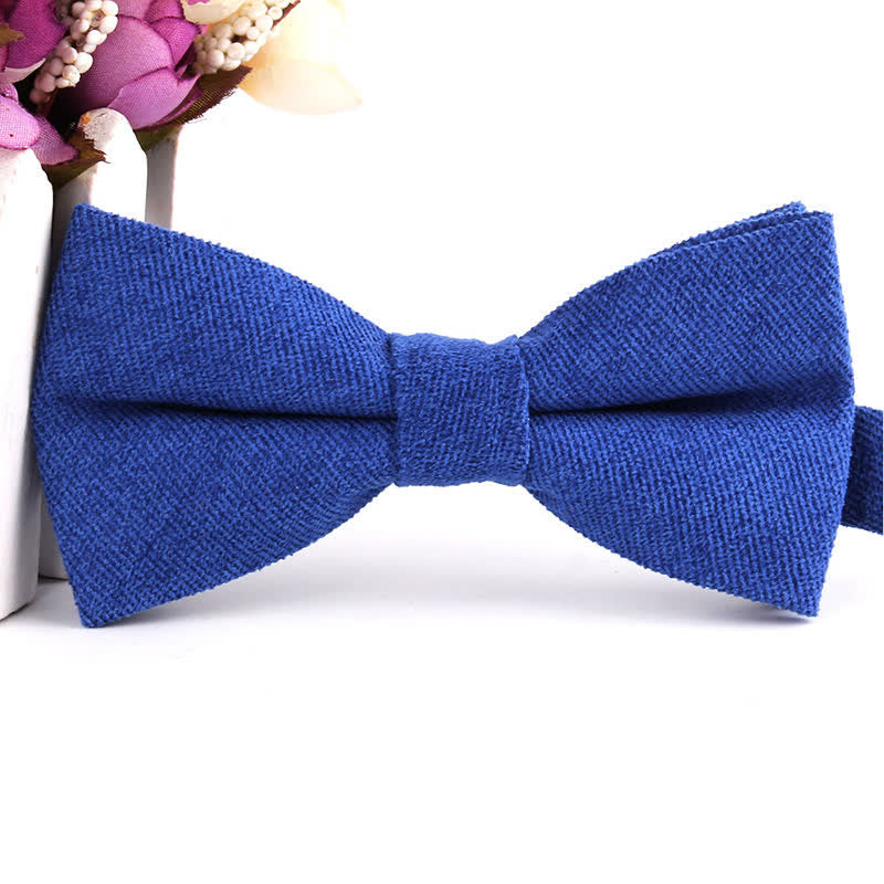 Pajarita formal de gamuza color caramelo liso para hombre