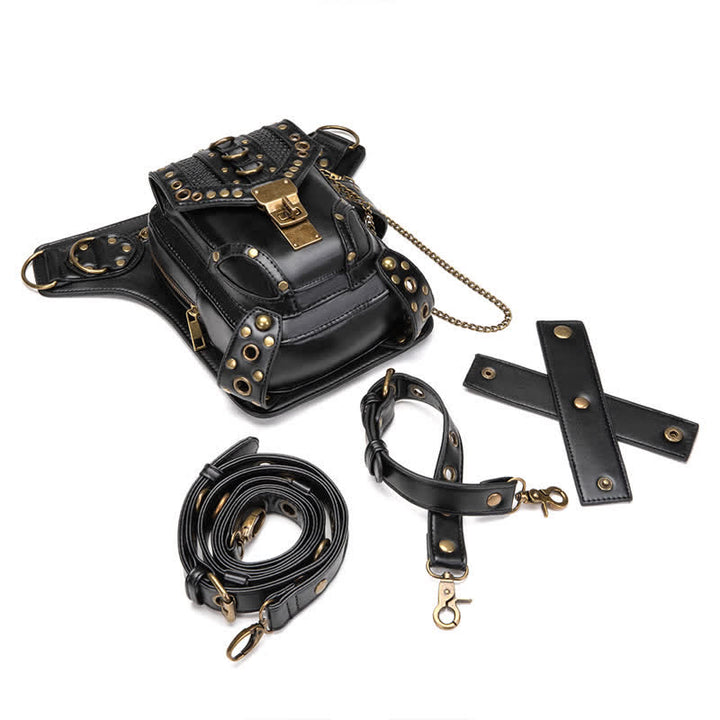 Riñonera Steampunk para el muslo, para hombro, cintura y pierna