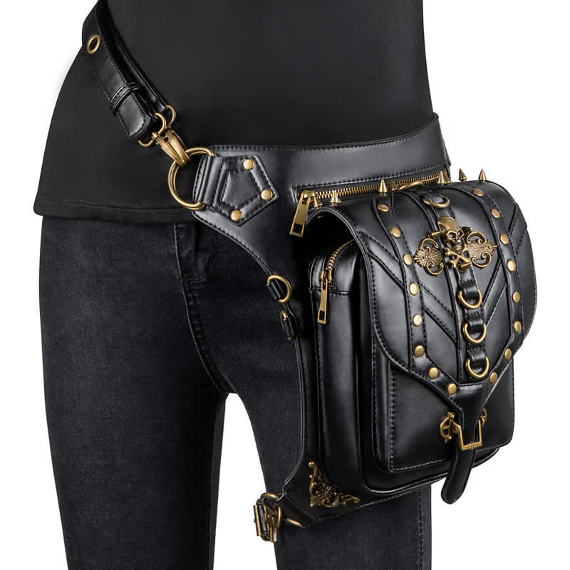 Riñonera Steampunk para el muslo, para hombro, cintura y pierna