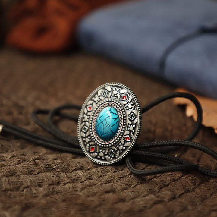 Corbata bolo clásica con tótem indio nativo