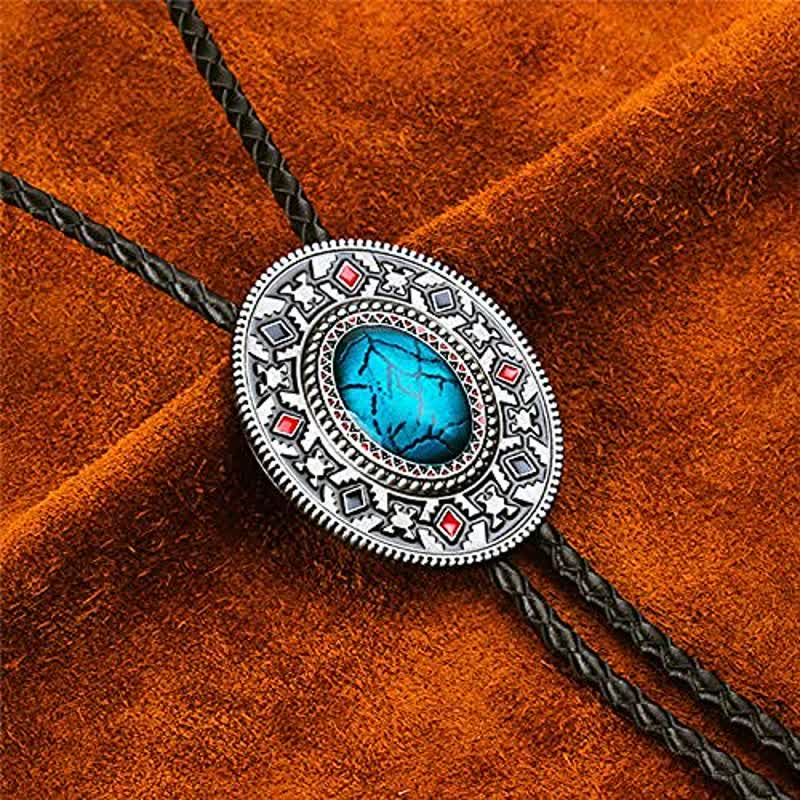 Corbata bolo clásica con tótem indio nativo