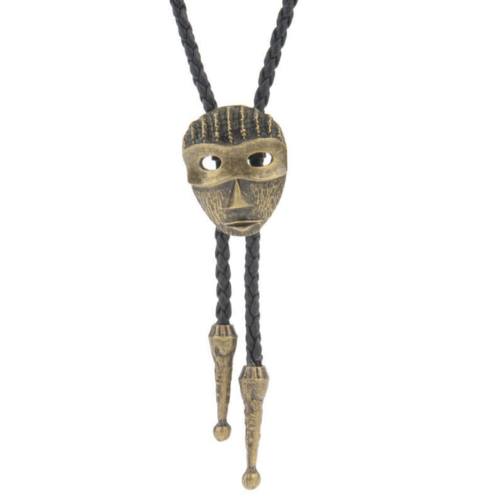 Corbata bolo estilo western con diseño de águila en vuelo