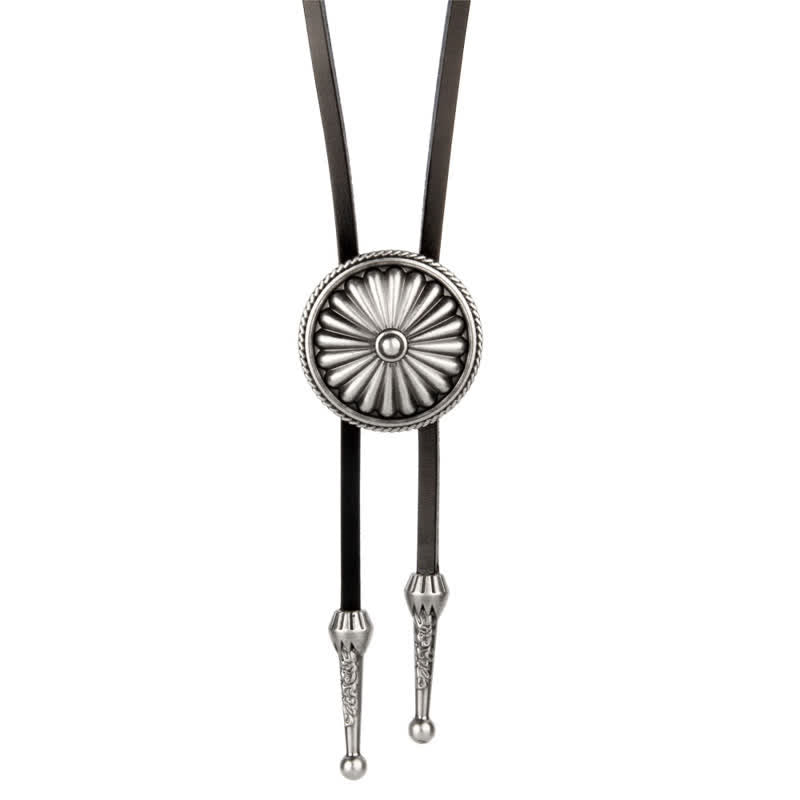 Cadena de suéter con forma de concho redondo