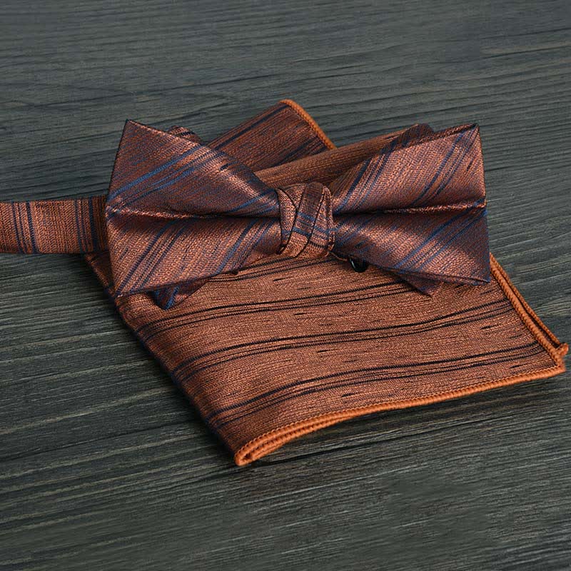 Conjunto de 2 pajaritas formales de boda con lunares y flores para hombre