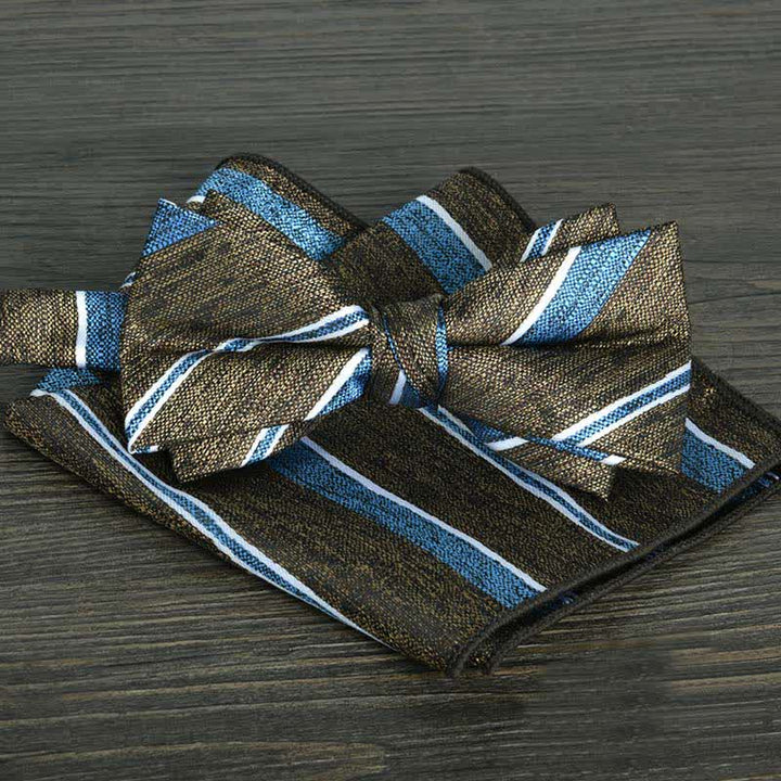 Conjunto de 2 pajaritas formales de boda con lunares y flores para hombre