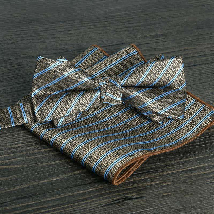 Conjunto de 2 pajaritas formales de boda con lunares y flores para hombre