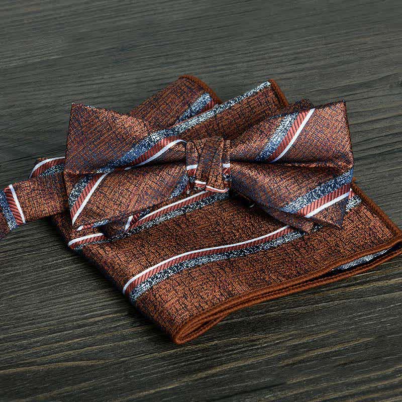 Conjunto de 2 pajaritas formales de boda con lunares y flores para hombre