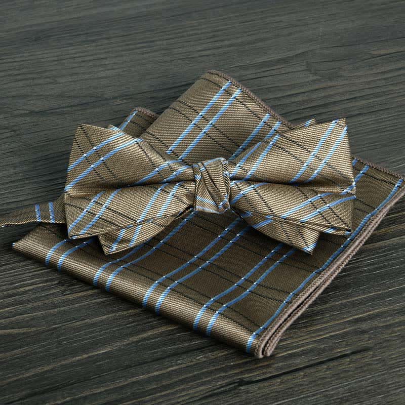 Conjunto de 2 pajaritas formales de boda con lunares y flores para hombre