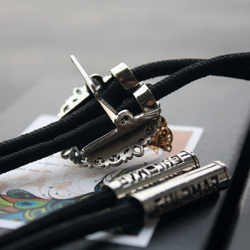 Corbata Bolo con colgante de mariposa 3D Steampunk