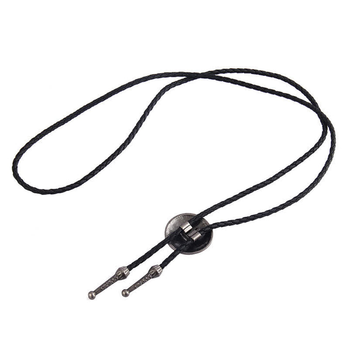 Corbata de bolo de rodeo con cabeza de ciervo del oeste de vaquero