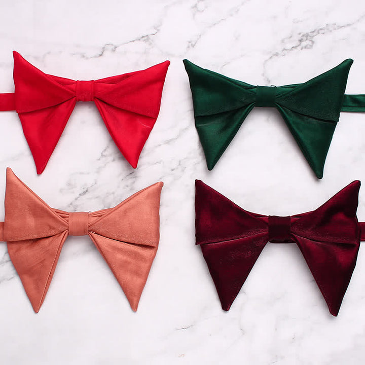 Pajarita de hombre de gran tamaño con diseño plegado y brillante