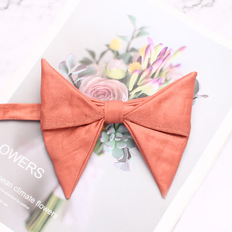 Pajarita de hombre de gran tamaño con diseño plegado y brillante