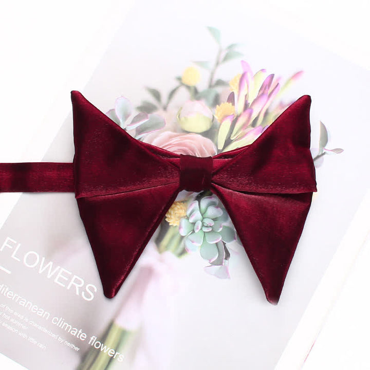 Pajarita de hombre de gran tamaño con diseño plegado y brillante