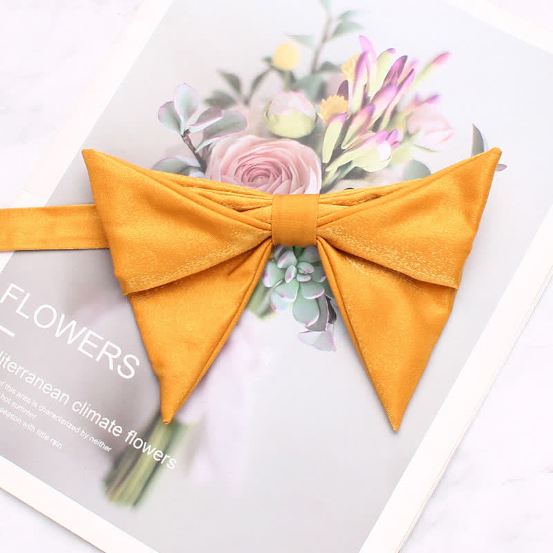 Pajarita de hombre de gran tamaño con diseño plegado y brillante