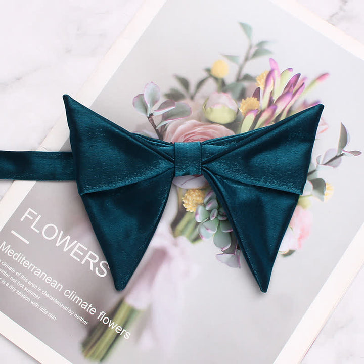 Pajarita de hombre de gran tamaño con diseño plegado y brillante