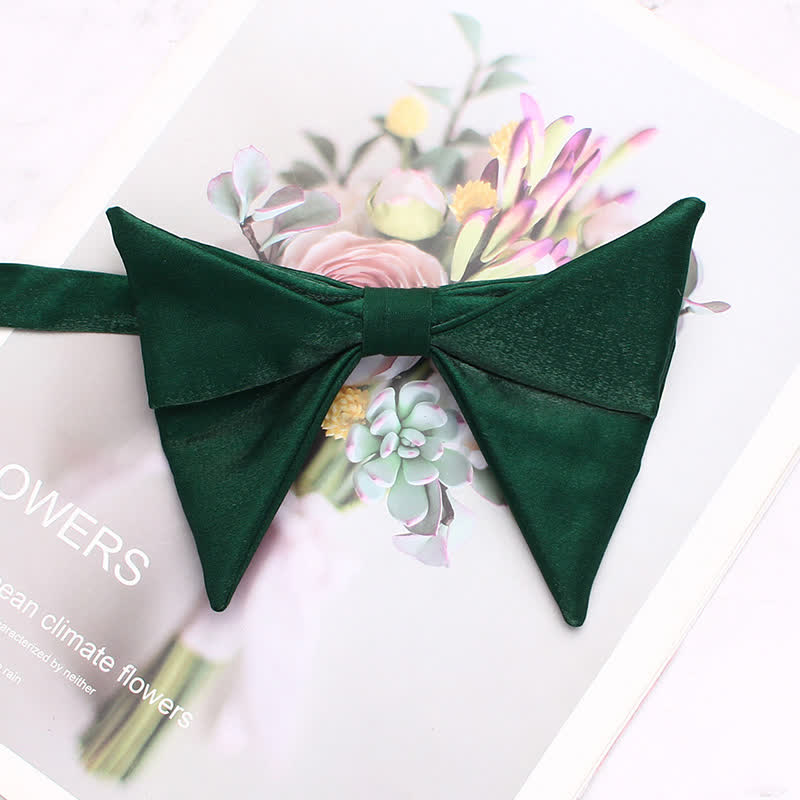 Pajarita de hombre de gran tamaño con diseño plegado y brillante