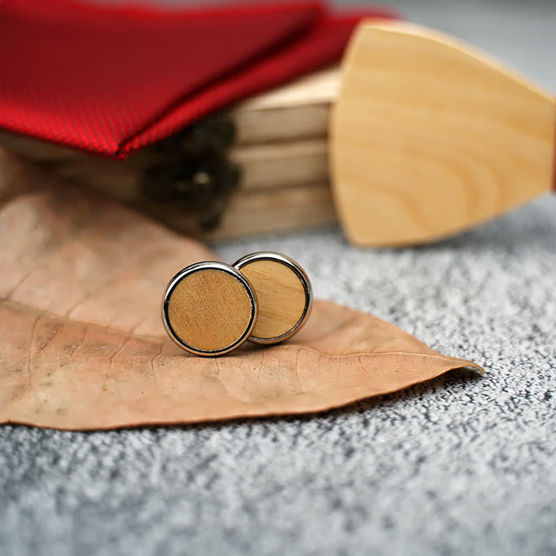 Juego de 3 pajaritas de madera con forma de corazón hueco para hombre