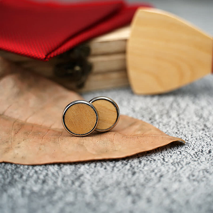 Juego de 3 pajaritas de madera con forma de corazón hueco para hombre