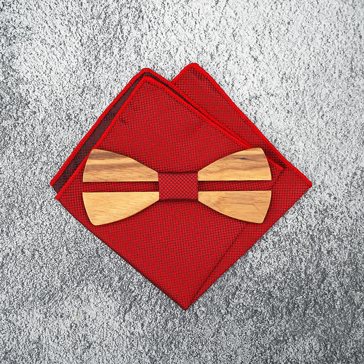 Juego de 3 pajaritas de madera con bigote hueco divertido para hombre