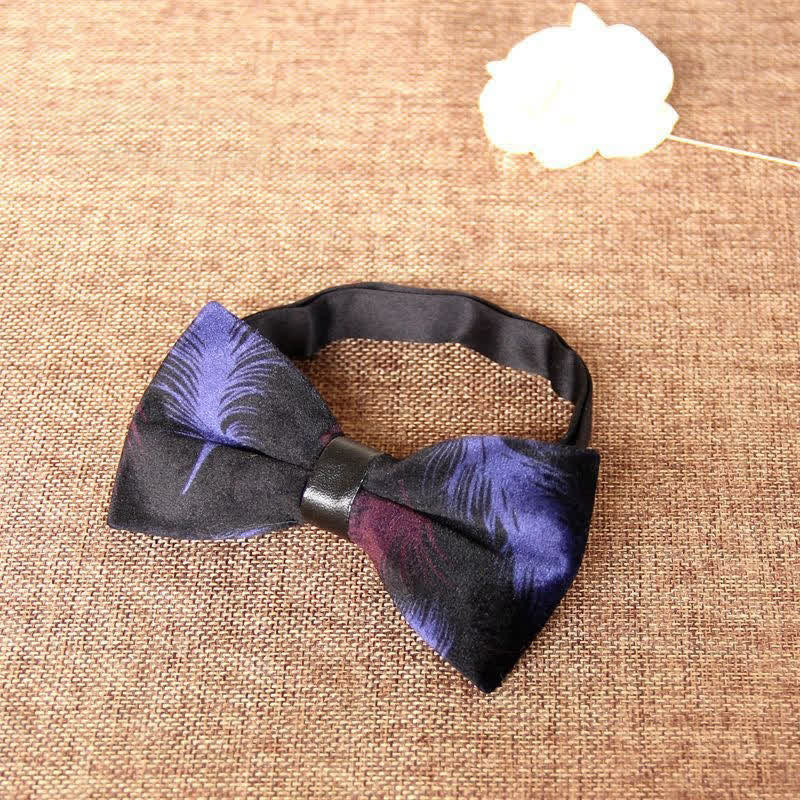 Pajarita de terciopelo elegante para banquetes de hombre