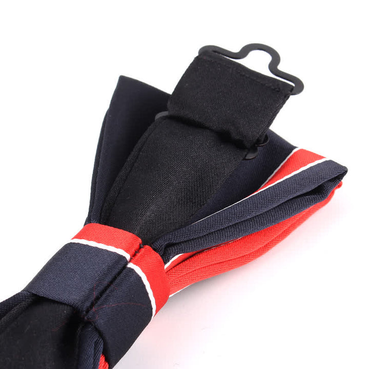 Pajarita de rayas coloridas y elegante para hombre