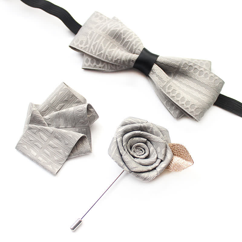 Conjunto de 3 pijamas elegantes de estilo vintage con líneas oscuras para hombre