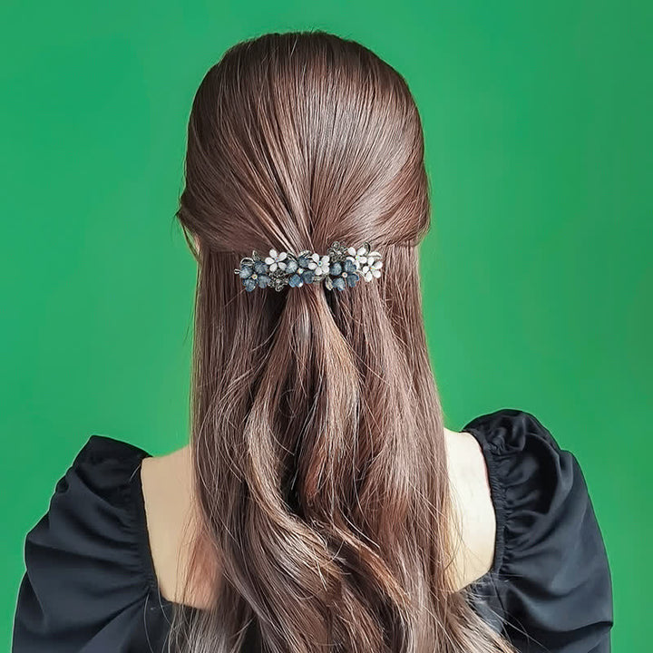 Pinza para el pelo con lindas flores de margaritas para mujer