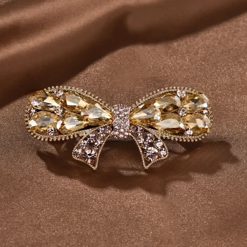 Pinza para el pelo con forma de nudo de lazo elegante para mujer