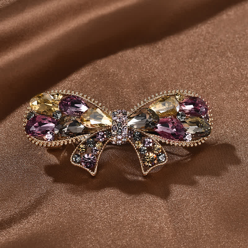 Pinza para el pelo con forma de nudo de lazo elegante para mujer