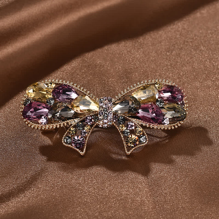 Pinza para el pelo con forma de nudo de lazo elegante para mujer