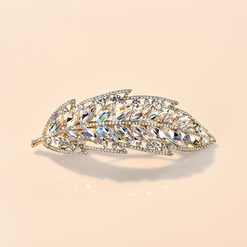 Pinza para el pelo con forma de hoja de planta de belleza dulce para mujer