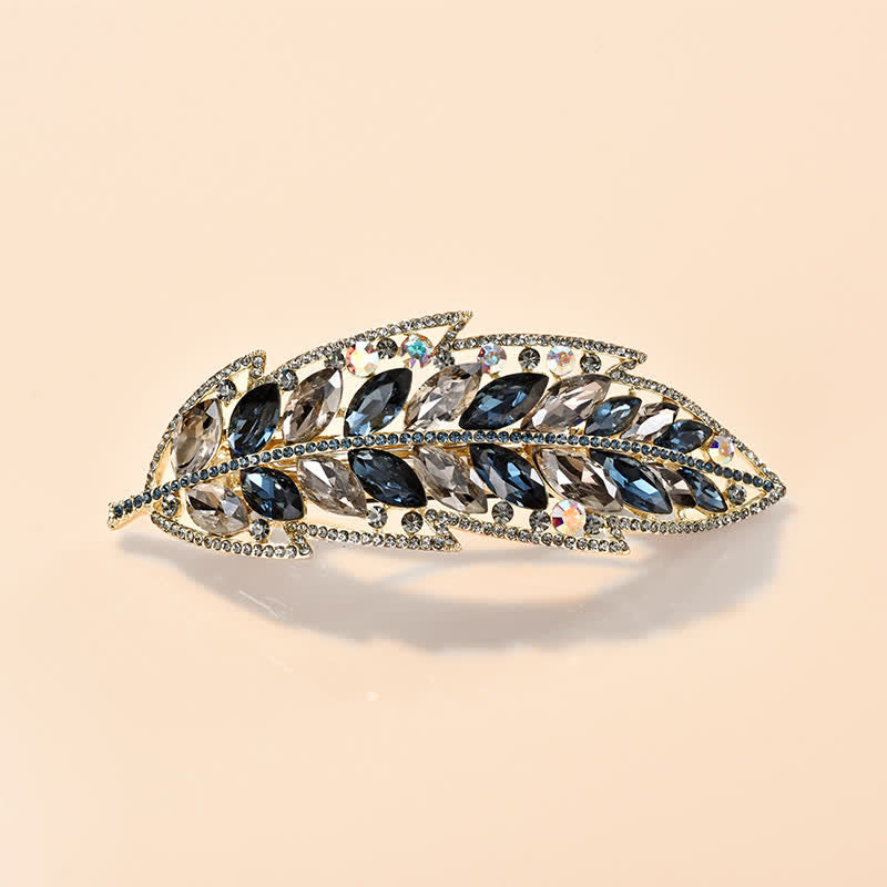 Pinza para el pelo con forma de hoja de planta de belleza dulce para mujer