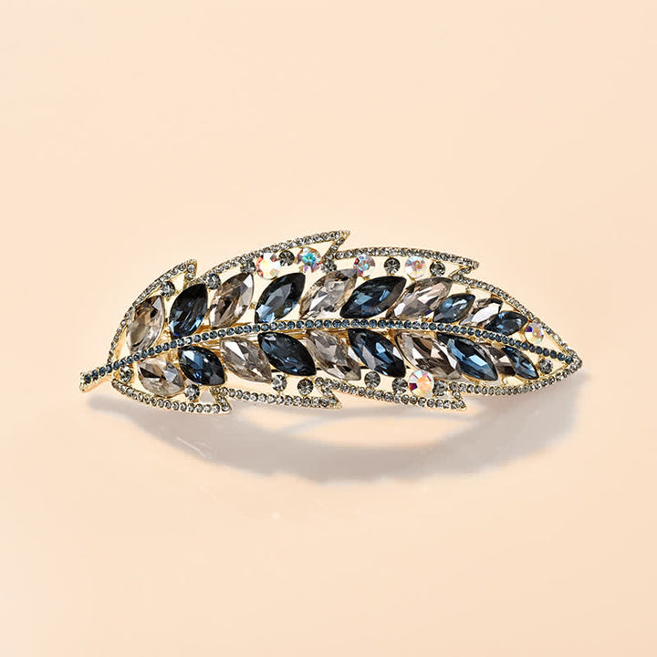 Pinza para el pelo con forma de hoja de planta de belleza dulce para mujer