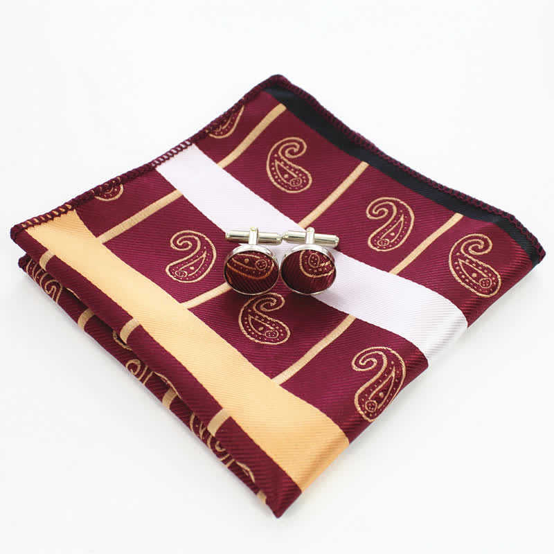 Conjunto de 3 corbatas de hombre con estampado de cachemira y rayas