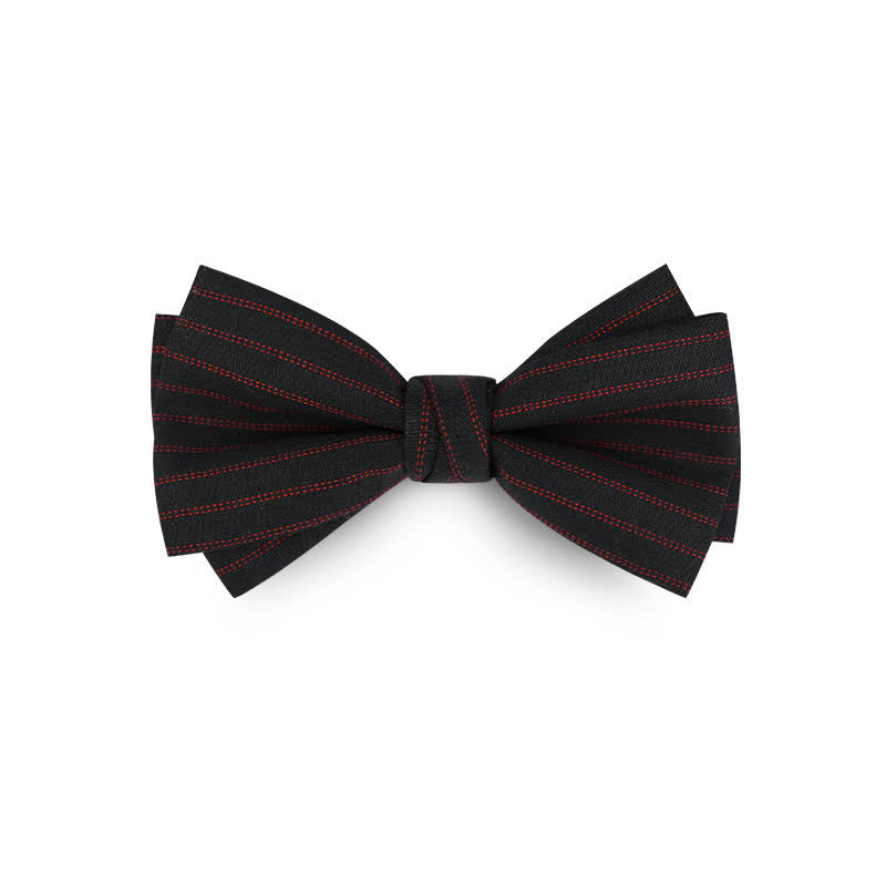 Pajarita formal de boda de sarga de color liso para hombre