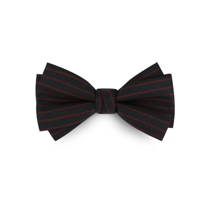 Pajarita formal de boda de sarga de color liso para hombre