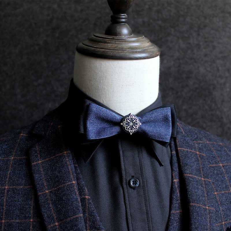 Accesorios formales para banquetes de dos capas Pajarita