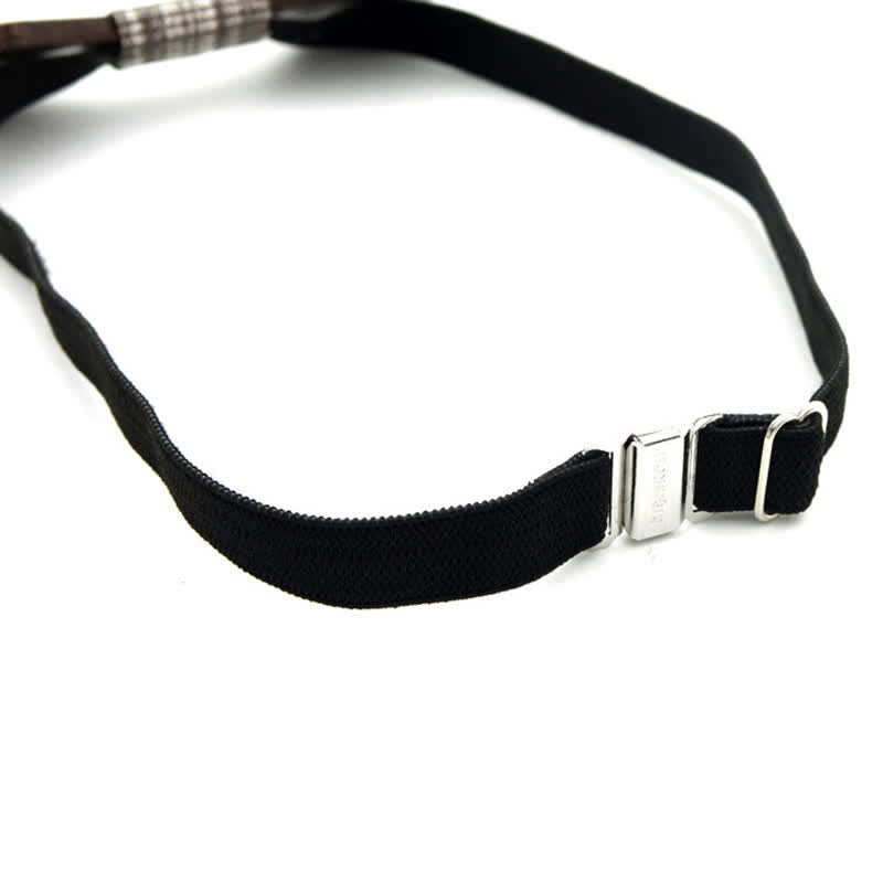 Pajarita clásica vintage de madera de doble capa para hombre