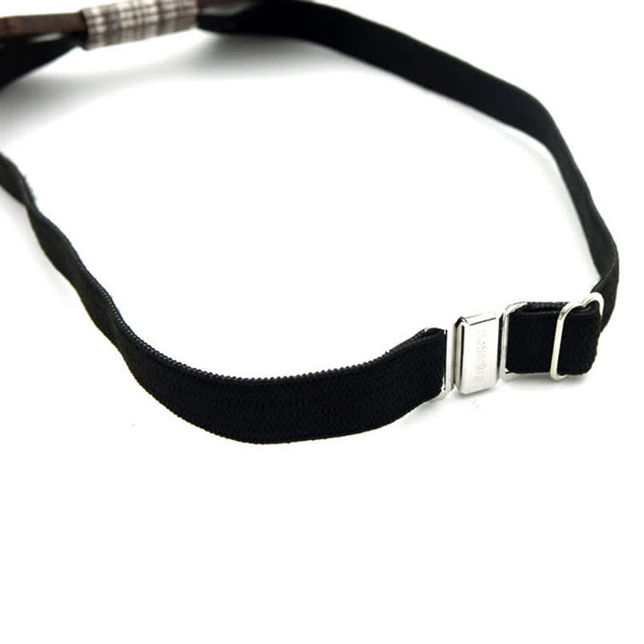 Pajarita clásica vintage de madera de doble capa para hombre