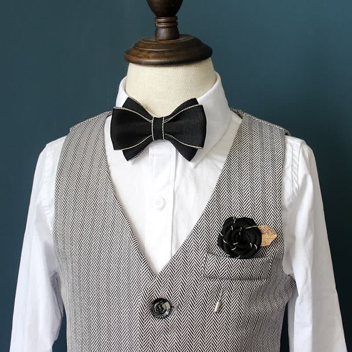 Conjunto de 2 pajaritas con corpiño multicapa para niños pequeños