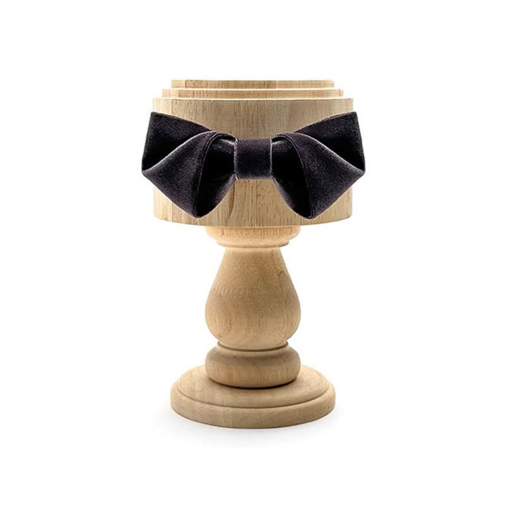 Pajarita de terciopelo de color liso de la serie Black Night para hombre