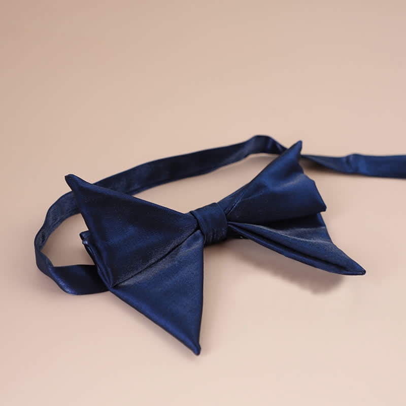 Pajarita grande con punta brillante en forma de mariposa para hombre